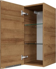 Pensile bagno Madeo imitaz. riviera rovere PELIPAL, 1 anta P 17 x L 30 x H 70 cm