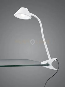 Berry lampada da studio led bianca con pinza h. 26cm