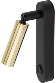 Faretto da parete ENZO 1xG9/8W/230V nero/oro