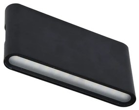 Ecolite ZFP12-CR - Applique a LED da esterno BRICK 2xLED/6W/230V IP65 nero