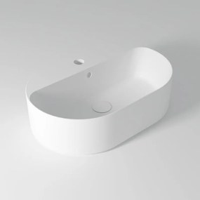 Lavabo da appoggio OLYMPIA CERAMICA ovale in ceramica L 60 x H 17 x P 40 cm bianco