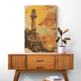 Stampa su tela – Faro da favola arancione