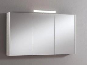 Pensile con luce Akira cemento chiaro L 120 x H 70 x P 15.5 cm