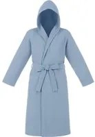 Accappatoio con cappuccio cotone taglia L/XL blu Spa