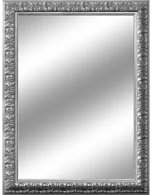 Specchio rettangolare in legno argento 96 x 136 cm