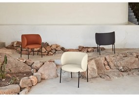 Poltrona in similpelle arancione Mogi - Teulat