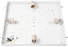 Plafoniera OAK SQUARE 4xE27/15W/230V 48x48 cm quercia/bianco