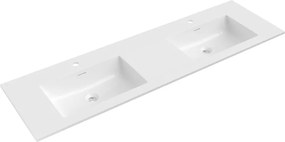 Mexen Otis lavabo da incasso doppio 161 x 46,5 cm, bianco lucido - 25181600D