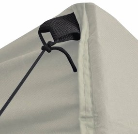 Tenda Pieghevole Crema 3 x 3 m con 4 Pareti