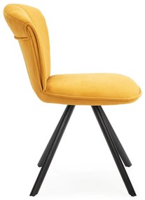 Sedie da pranzo gialle in un set di 2 Simbra - Marckeric
