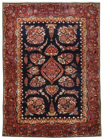 Sarouk Tappeto 200x140 Blu (Iran) Annodato A Mano