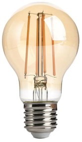 Lampada LED E27 8W a Filamento Ambrata Dimmerabile - A60 Colore Bianco Caldo 2.500K