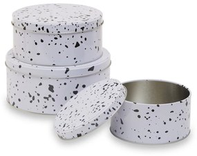 Barattoli per caramelle in metallo in set da 3 Speckled - Premier Housewares