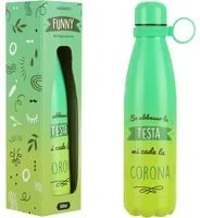 Bottiglia termica 500 ml scritta Mi cade la corona