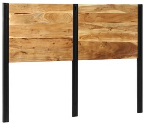 Testiera 140 Cm İn Legno Massello Di Acacia E Ferro /