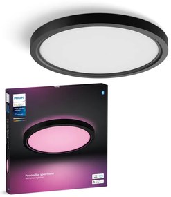 Plafoniera LED Tento White&Color Ambiance 30 cm BK IP20 cct da bianco caldo a bianco freddo con regolazione di temperatura, 2200 lumen PHILIPS HUE