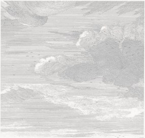 Carta da parati in tessuto non tessuto Engraved Clouds