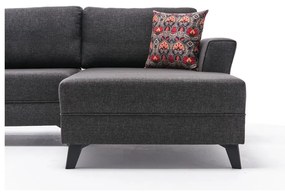 Divano angolare a U antracite Eris - Balcab Home