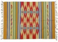 Tappeto moderno Seattle, stile kilim, 100% cotone, multicolore, 170x110cm