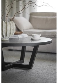 Tavolino rotondo nero in rovere ø 110 cm Boxford - Rowico