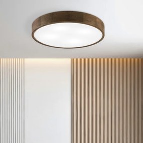 Brilagi - Plafoniera LED CARVALHO 4xE27/60W/230V rovere/noce Ø 57,5 cm