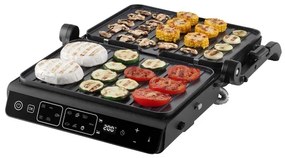 Concept ge3600 - Grill a contatto con sonda temperatura GLASS 2000W/230V nero