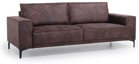 Divano in similpelle marrone 224 cm Copenhagen - Scandic