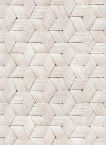 Rebel Walls Tapete Small Birch Bark Braids - Snow White