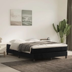 Materasso A Molle Insacchettate Nero 120x210x20 Cm İn Velluto /