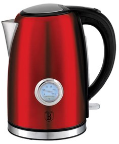 Bollitore elettrico 1,7 L rosso con termometro Berlinger Haus