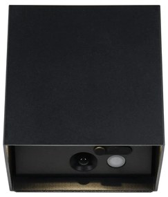 Illuminazione esterna LED con ricarica USB con sensore di movimento da parete (altezza totale 10 cm) Genie – Trio