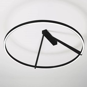 MERIDIANA lampada da parete/soffitto lamp 51W nero dimmerabile