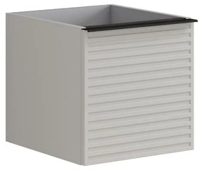 Struttura semi colonna da bagno Pixel2 cassetti laccato opaco grigio pastello L 40 x H 40 x P 45.5 cm