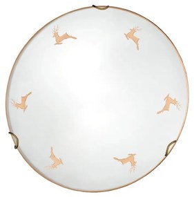 Kolarz 731.11.4.150 - Lampada da parete NONNA 1xE27/60W/230V Ø 30 cm, design a corna di cervo, finitura oro rosa