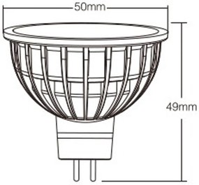 Faretto LED MR16 4W RGB+CCT Dimmerabile 12V dc Colore RGB+CCT