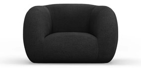 Poltrona grigio scuro in tessuto bouclé Essen - Cosmopolitan Design