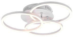 Plafoniera LED bianca Circle Trio