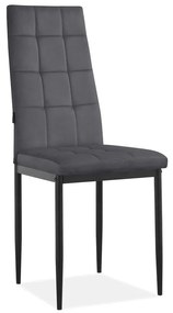 Set di sedie da pranzo in velluto color antracite 2 pz Becca - Støraa