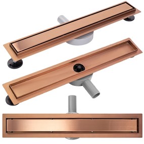 Canalina di scarico Rea Pure Neo brushed copper 60