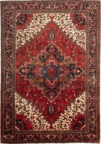 Heriz Tappeto persiano 300 x 210 Rosso (Iran) Annodato A Mano