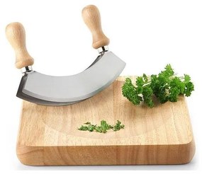 Continente C3126 - Tagliere da cucina per coltello a culla 22,5x22,5 cm gomma fico