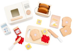 Macchina per il pane in legno con accessori