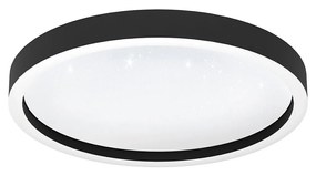 Plafoniera Moderna Montemorelos-Z Alluminio Nero Luce Led Integrato 17,8W