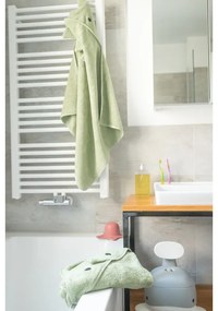 Asciugamano per neonato in cotone verde con cappuccio 75x75 cm Dinosaur - Kindsgut