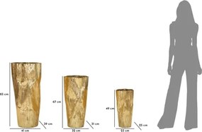 Porta Vasi Glolly Tris Cm Ø 41X39X83- 32X31X67-23X25X49