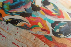 Quadro su tela – Capriolo con imitazione di pittura