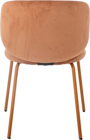 Set di sedie da pranzo in velluto arancione 2 pz Ponte - Bloomingville