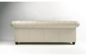 Divano in velluto crema 230 cm Cambridge - Ropez