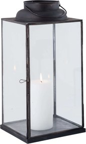 CAROLINE - lanterna in vetro e acciaio