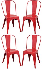 AGATHA - Set 4 sedie industrial